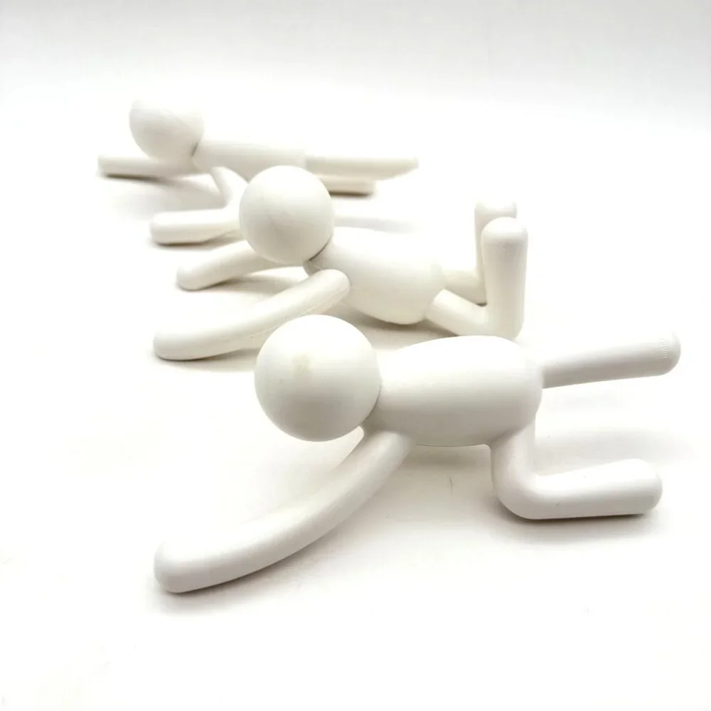 Umbra Buddy Wall Hooks – White Climbing Figures Alan Wisniewski Design Set of 3